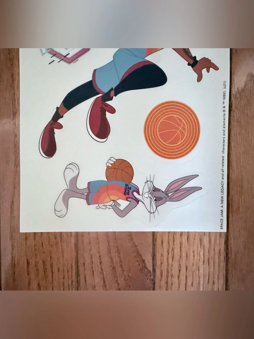 Lot of 10 Space Jam Peel & Stick Wall Decals - 100 Total